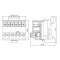 Type de rail Bernal Berminal Plug-In avec un bouchon à ressort mince